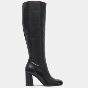 Dolce Vita Fynn Wide Calf Boots Onyx Leather
